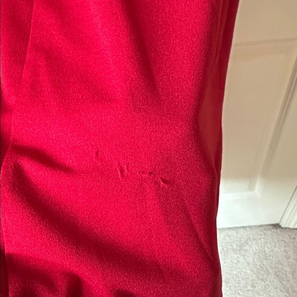 Formal Red Dress with Slit - Picture 5 of 7